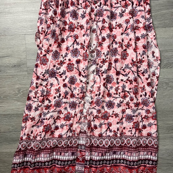 ShoSho Long / Maxi Dress - Floral Pattern (Pink / Purple) - Size Small - Picture 8 of 12